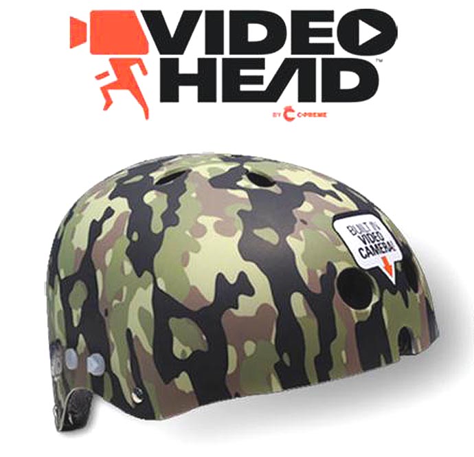 Video Head cycle helmet cam