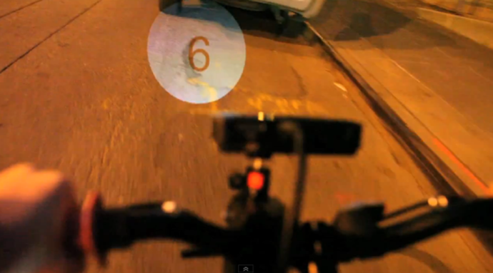 Raspberry Pi bicycle projector