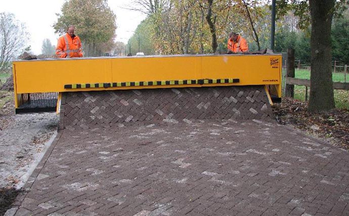 automated road paving