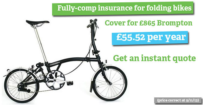 Insurance for folding bicycle