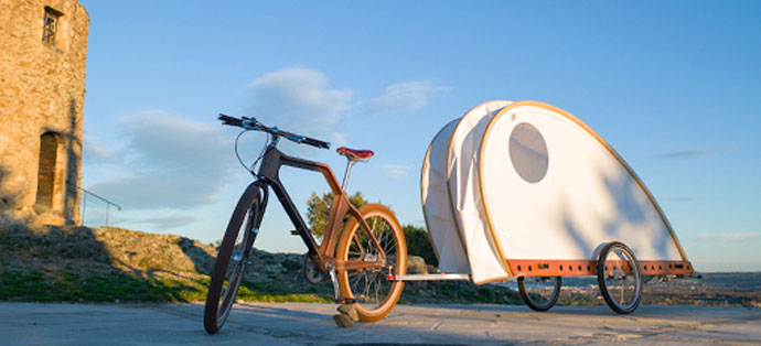 Foldavan bicycle caravan