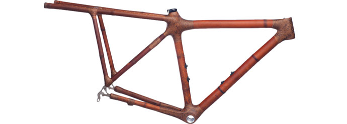 Bamboo frame with luggage rack