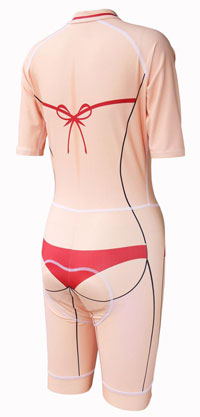 Bikini skinsuit rear