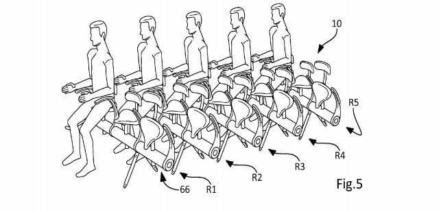 New design of economy class airline seat
