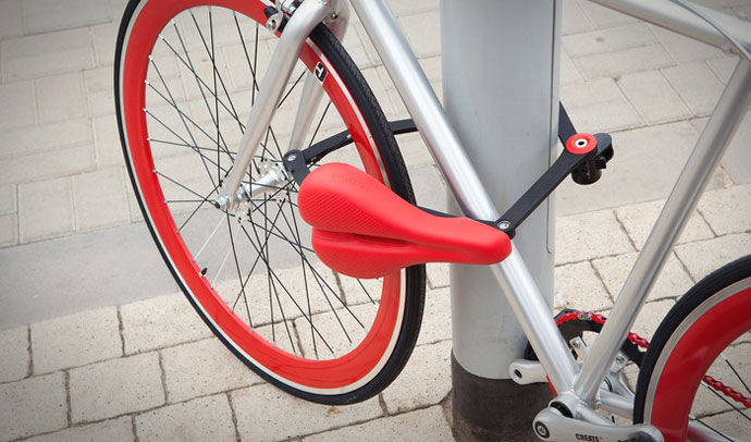 Seatylock bicycle saddle lock