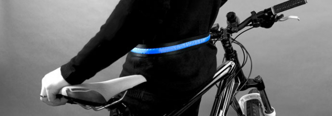 Aura cycling light belt