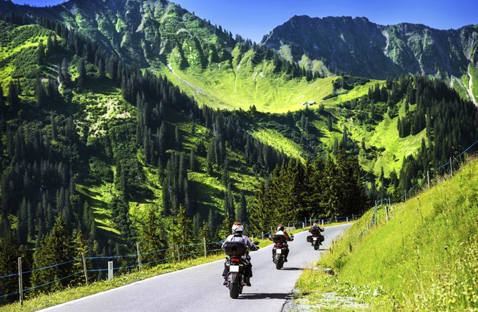 motorcycle touring in Europe