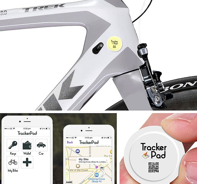 Trackerpad GPS for bicycles