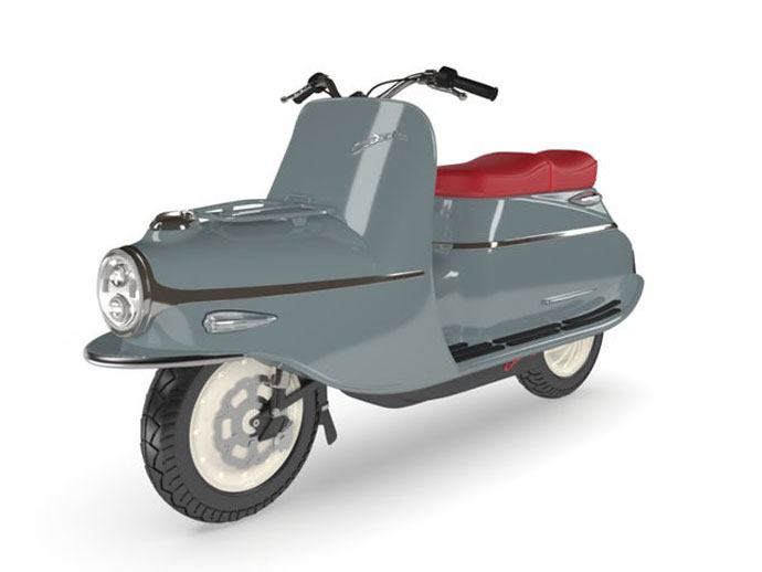retro moped