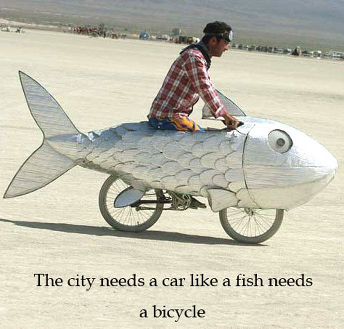 fish shaped bicycle
