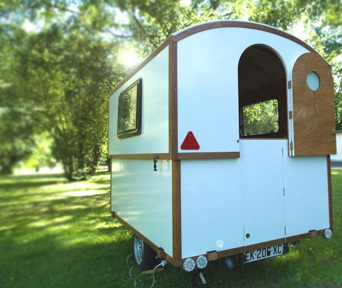 The DIY caravan that can be towed by even the smallest car