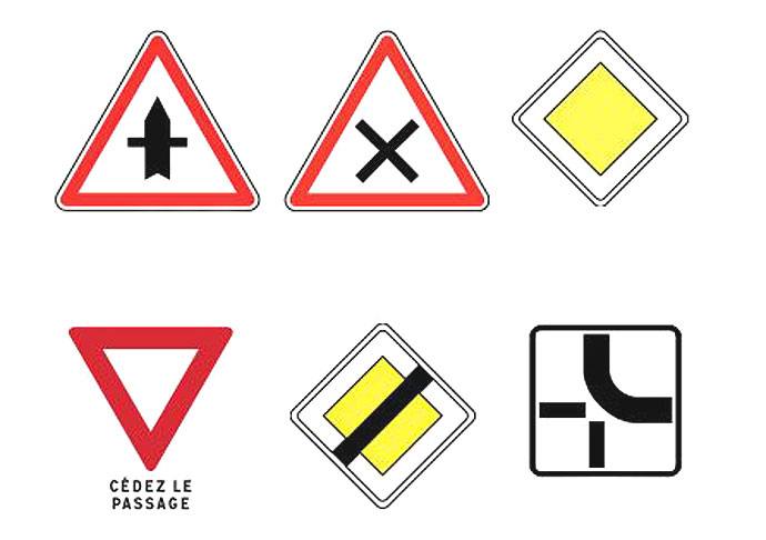 French road signs