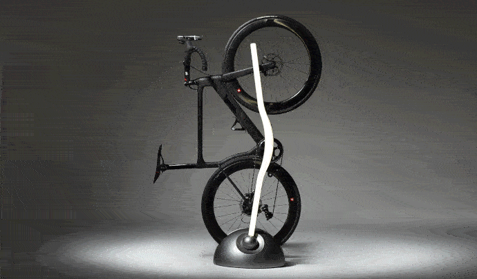 Bicycle stand with light