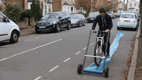 DIY cycle lane
