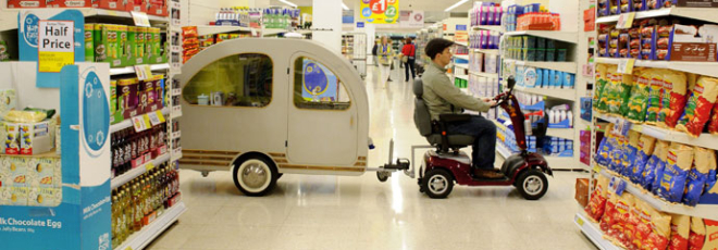 mobility scooter caravan