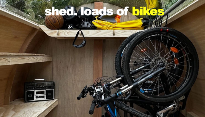 uhut shed for bicycle storage
