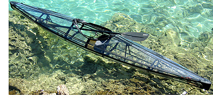 At 11kg, the STC folding kayak is light enough to carry on a bicycle 